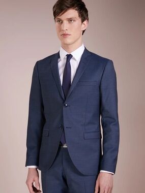 Tiger of Sweden Wool Blazer Jacket Sport Coat Size 36 Blue